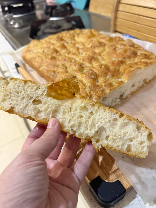 Easy No Knead Focaccia Bread