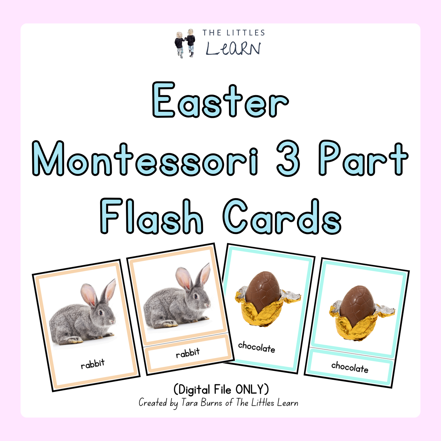 Easter Montessori 3-Part Cards - PDF Digital Download