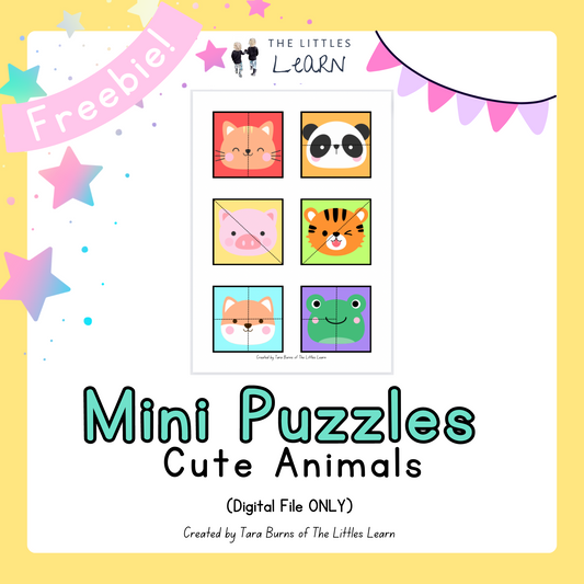cute animal mini puzzles to print at home