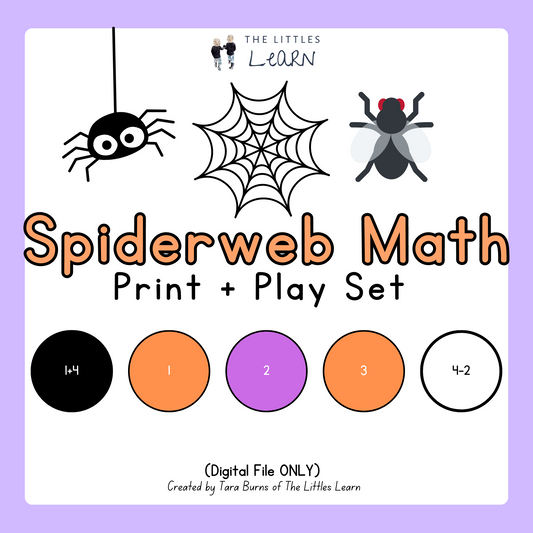 Spiderweb Math - Print and Play Set - PDF Digital Download