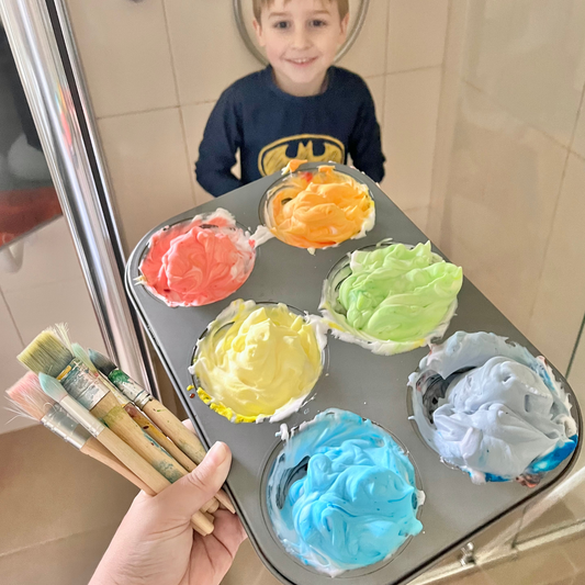 DIY Shower Paint - Clean the shower and the kids!!!