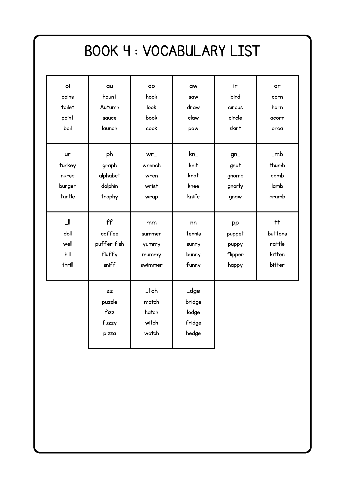 My Colour to Read Book Four- PDF Digital Download