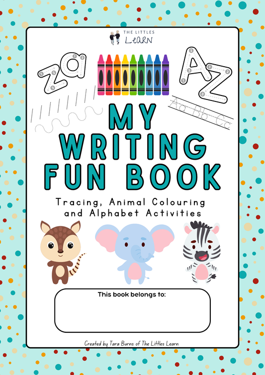 My Writing Fun Book - PDF Digital Download