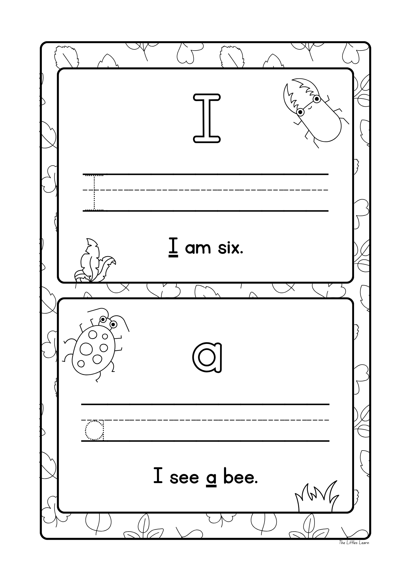My Big Buggy Word Activity Book - PDF Digital Download
