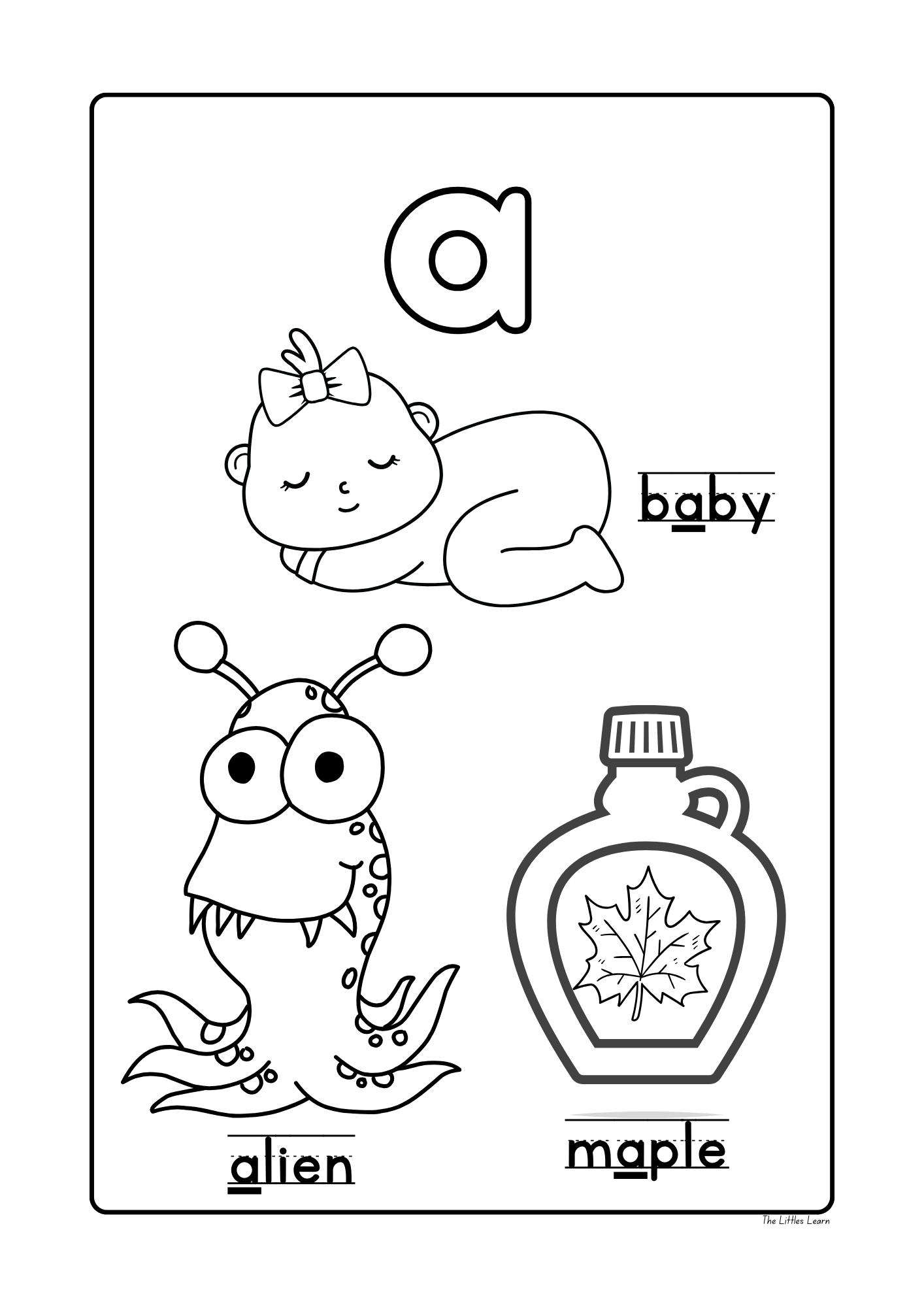 My Long Vowel Colouring Book - PDF Digital Download