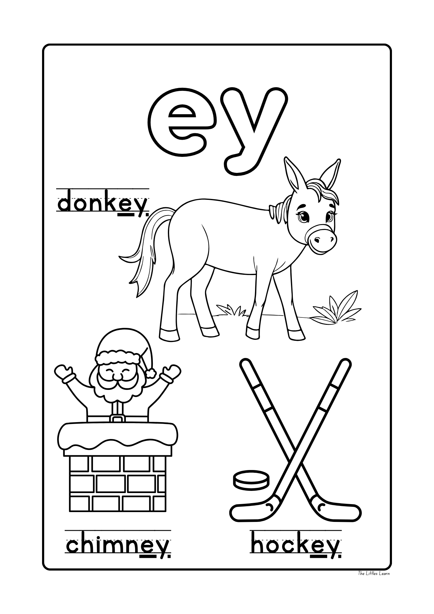 My Long Vowel Colouring Book - PDF Digital Download
