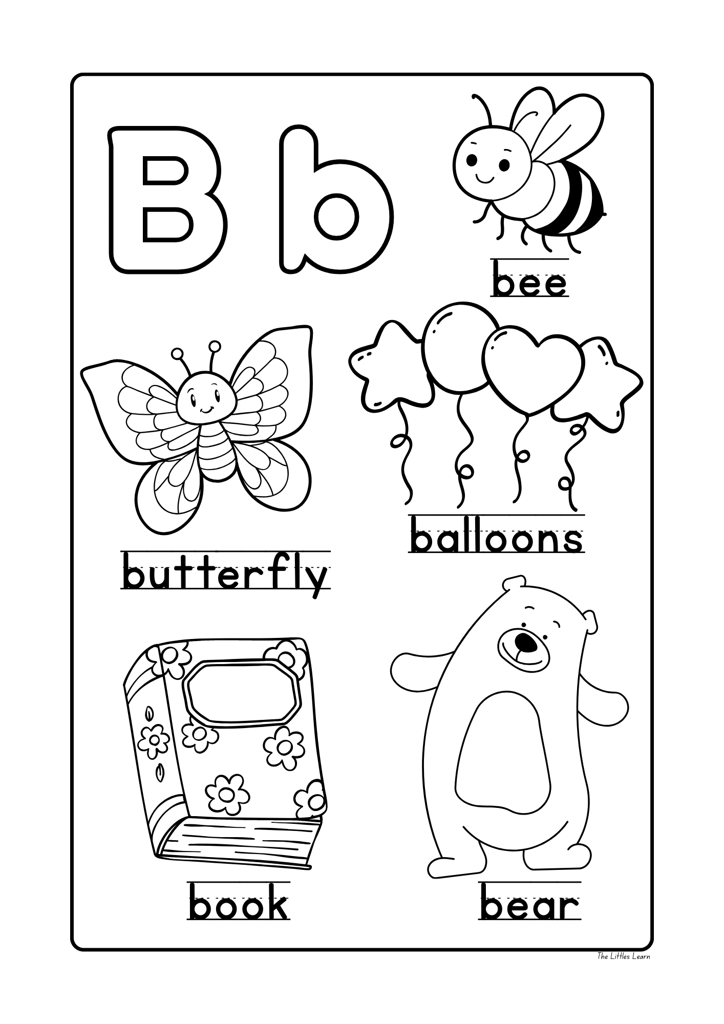 My Alphabet Colouring Book - PDF Digital Download