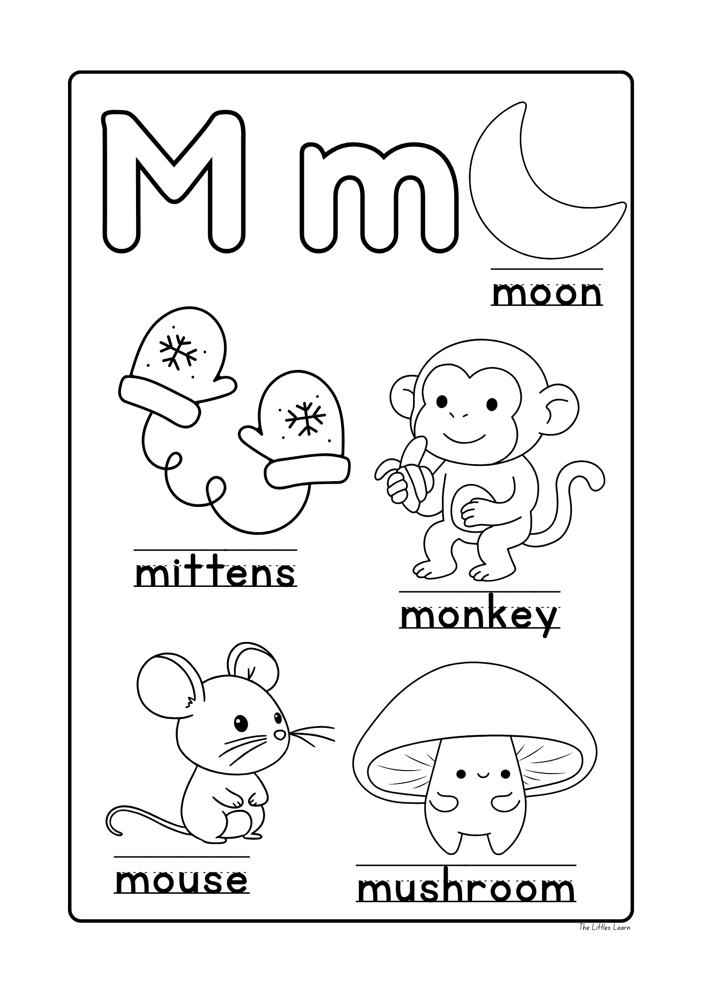 My Alphabet Colouring Book - PDF Digital Download