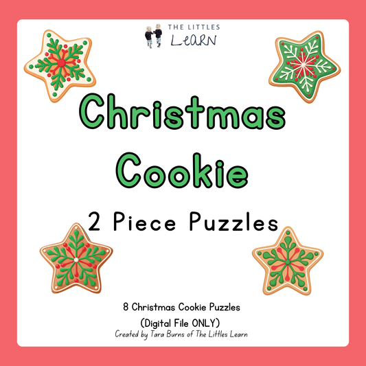 Christmas Cookie Puzzles - PDF Digital Download