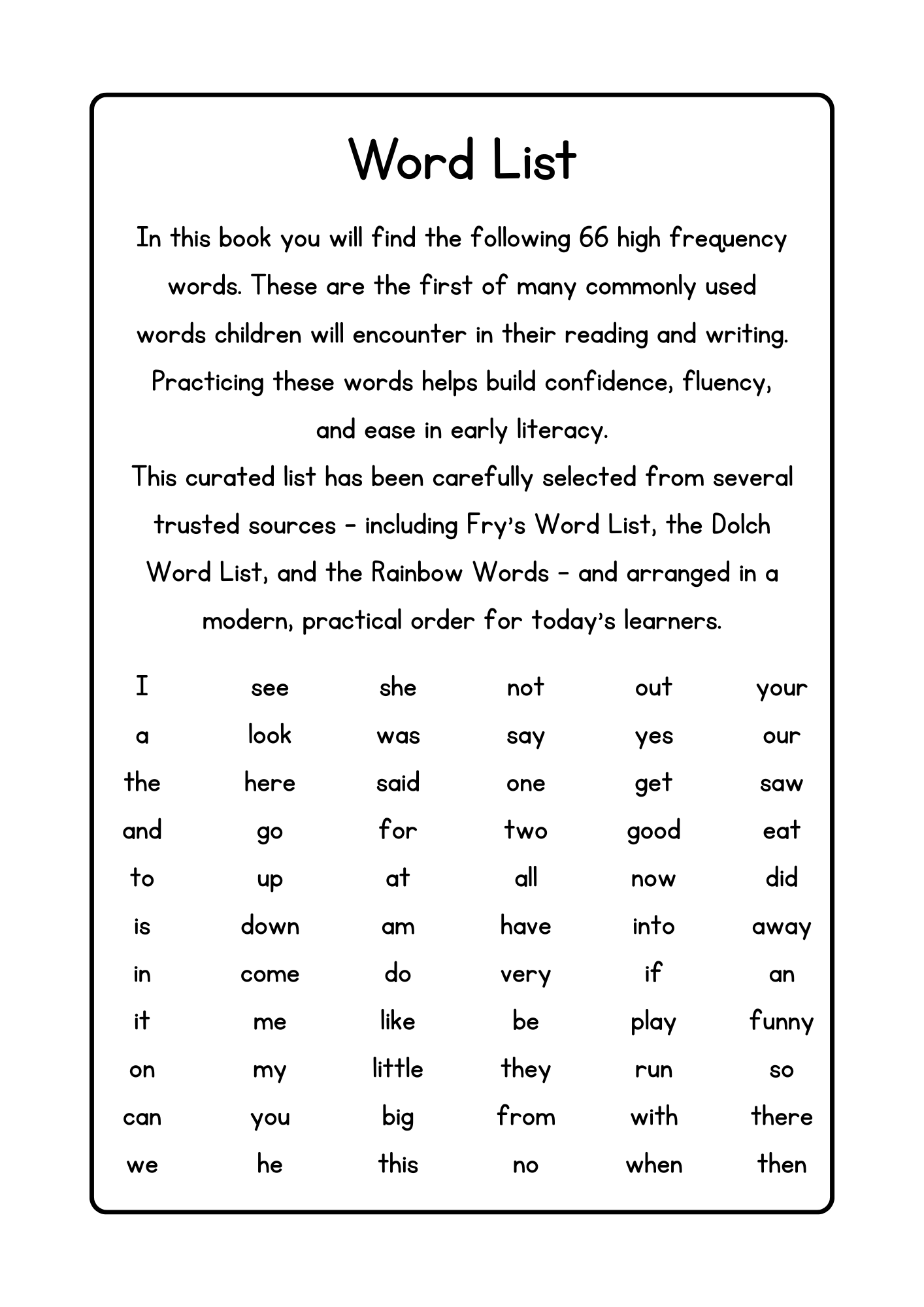 My Big Buggy Word Activity Book - PDF Digital Download