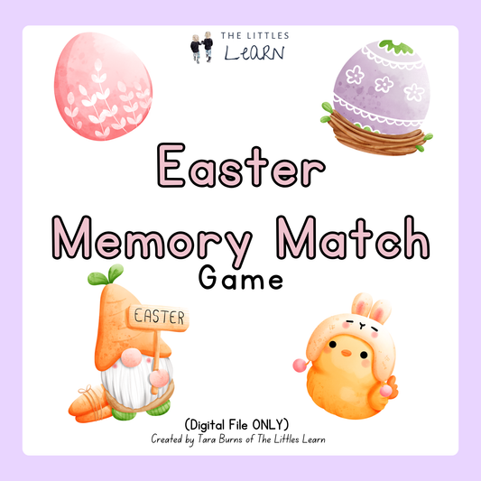 Easter Memory Match Game - PDF Digital Download