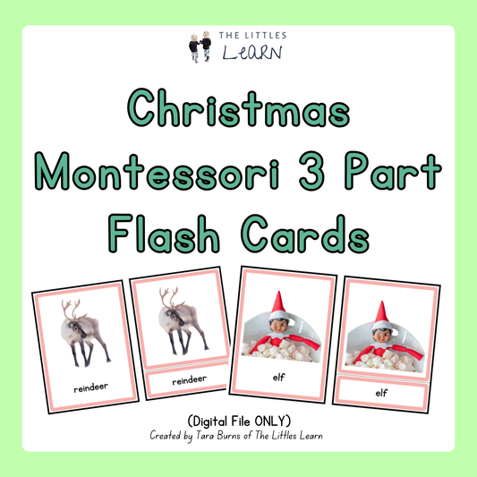 Christmas Montessori 3-Part Cards - PDF Digital Download