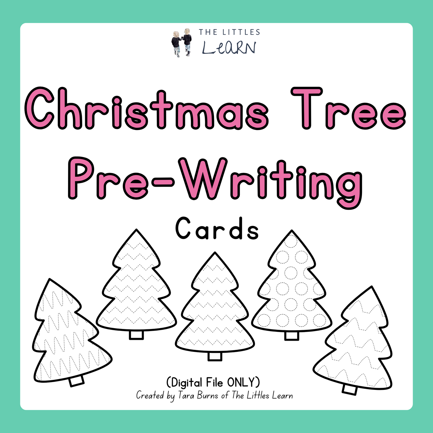 *FREEBIE* Christmas Tree Pre-Writing Cards - PDF Digital Download