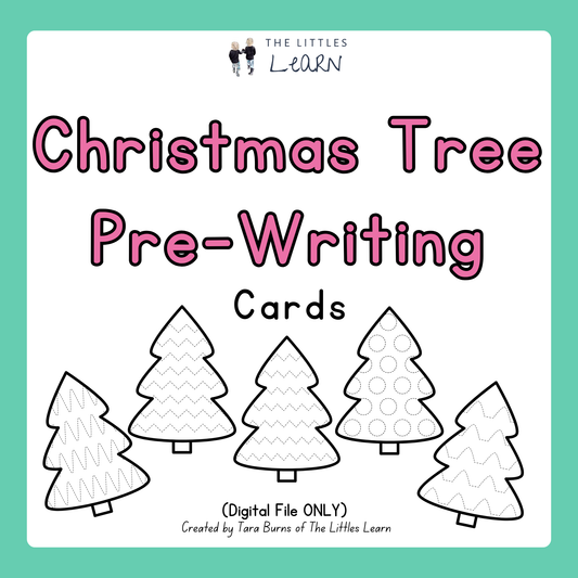*FREEBIE* Christmas Tree Pre-Writing Cards - PDF Digital Download