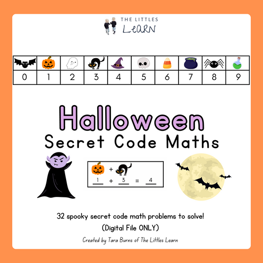 3 pages of halloween math activities. follow the code and match the halloween pictures to the numbers to help solve simple addition problems.
